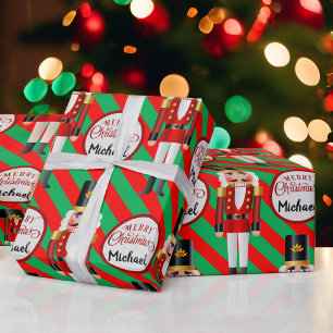Papier Cadeau Nutcracker Ajouter Nom du récipiendaire Frappe de 