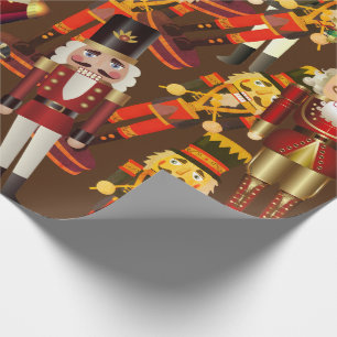 Papier Cadeau Nutcracker Frenzy Christmas Wrapper Paper
