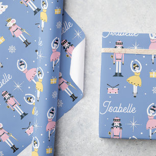 Papier Cadeau Nutcracker Pastel Nom personnalisé Noël