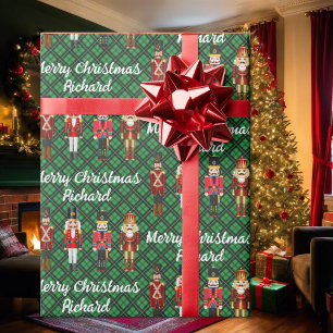 Papier Cadeau Nutcracker Personnaliser Nom Texte Personnalisé No