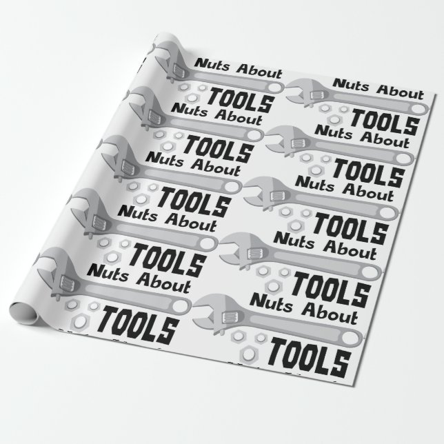 Papier Cadeau Nuts à propos des outils (Déroulé)