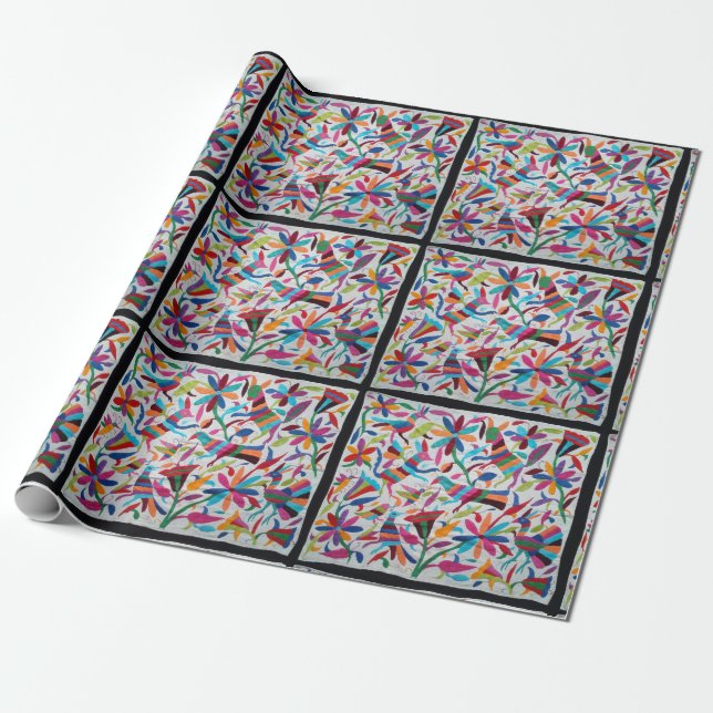 Papier Cadeau Oaxaca Mexique Boho ethnique hispanique maya (Déroulé)