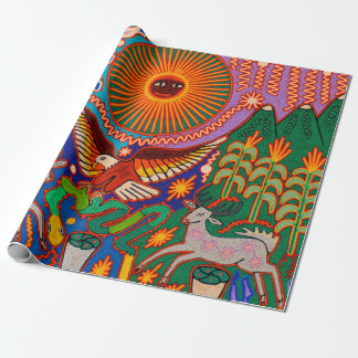 Papier Cadeau Oaxaca Mexique Mexique Mexique Tribal maya Art Boh