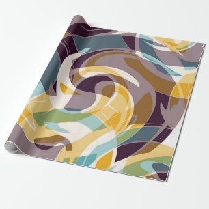 Papier Cadeau objets géométriques Abstraits graffiti grunge effe