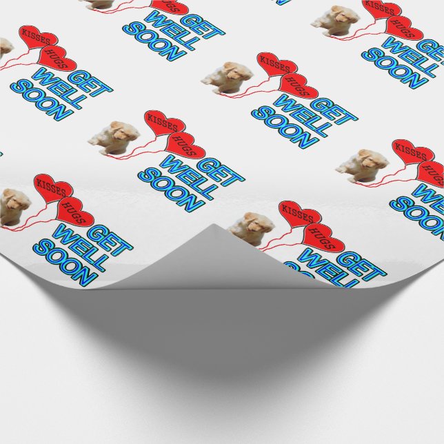 Papier Cadeau Obtenez bien bientôt (Coin)