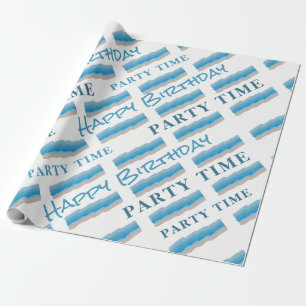 Papier Cadeau Ocean Beach Anniversaire