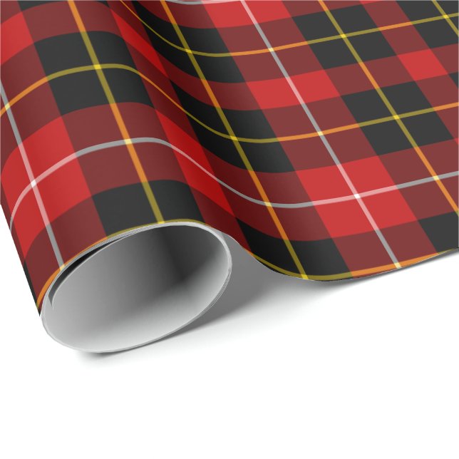 Papier Cadeau O'Connell Clan Tartan Irish Plaid Motif (Coin rond)