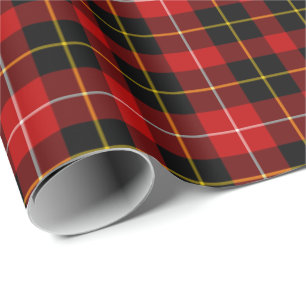 Papier Cadeau O'Connell Clan Tartan Irlandais Motif Plaid