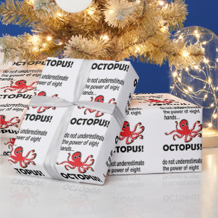 Papier Cadeau Octopus Funny