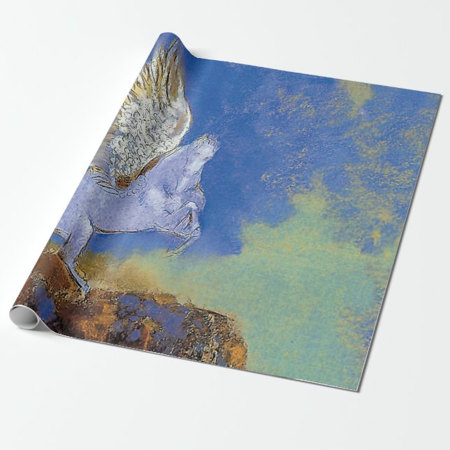 Papier Cadeau Odilon Redon Pegasus - Mythologie grecque Symbolis (Déroulé)