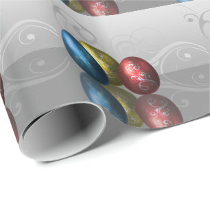Papier Cadeau OEufs de Pâques - Papier d'enveloppement