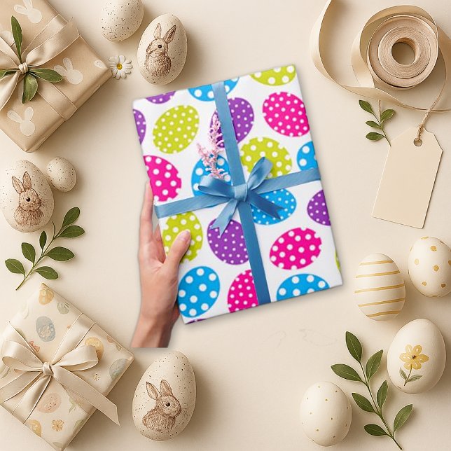 Papier Cadeau Oeufs pointillés (Créateur téléchargé)