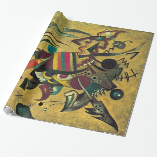 Papier Cadeau Oeuvre Abstraite moderne Kandinsky (Déroulé)
