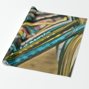 Papier Cadeau OEuvre cycliste