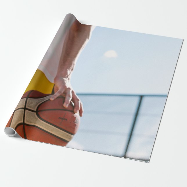 Papier Cadeau Oeuvre de basket-ball (Déroulé)