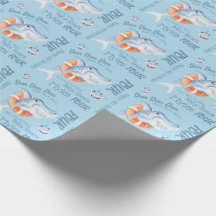Papier Cadeau OEuvres d'aquarelle personnalisées pour les béb