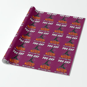 Papier Cadeau Offre cadeau Halloween Éffrayant Witch