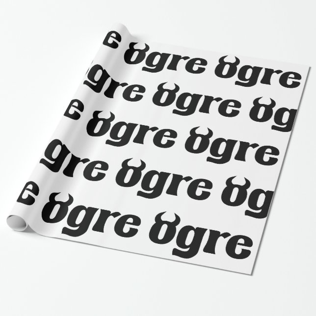 Papier Cadeau Ogre (Déroulé)