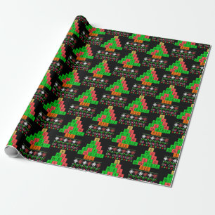 Papier Cadeau Oh Chemistree - Vilain Sweat De Noël Pour Chimist