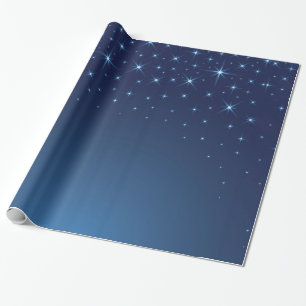 Papier Cadeau Oh nuit sainte brillant brillamment des étoiles