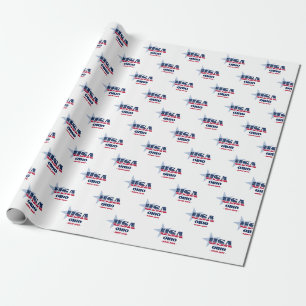 Papier Cadeau Ohio Stars and Stripes State