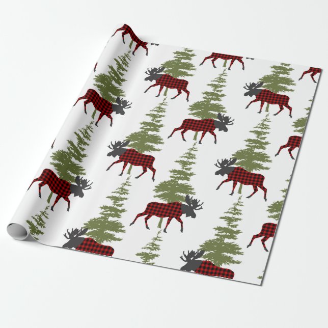 Papier Cadeau Oie de Buffalo Check (Déroulé)