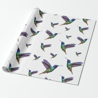 Papier Cadeau Oiseaux-de-brousse à faible densité colorée
