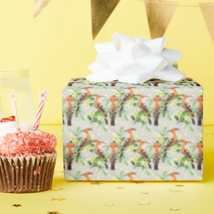 Papier Cadeau Oiseaux Exotiques Sur La Dentelle