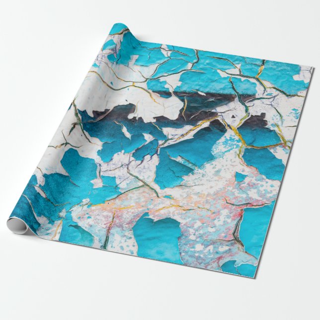 Papier Cadeau Old grunge wall textures and backgroundsearthquake (Déroulé)