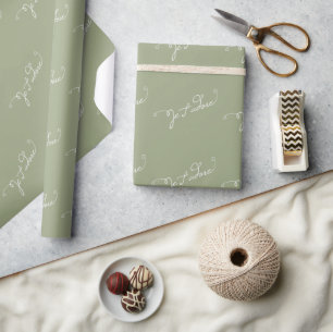 Papier Cadeau olive Je T'adore signifie que je t'aime