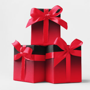 Papier Cadeau Ombre noir et rouge moderne