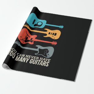 Papier Cadeau On Ne Peut Jamais Avoir Trop De Guitares