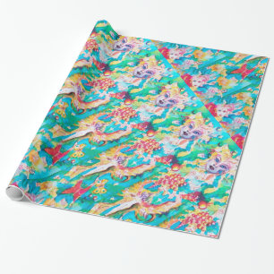 PAPIER CADEAU ONGLET FAIRY GRAPE