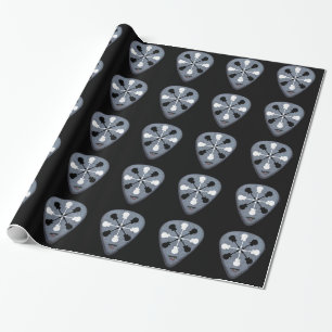 Papier Cadeau onglets de guitare noirs