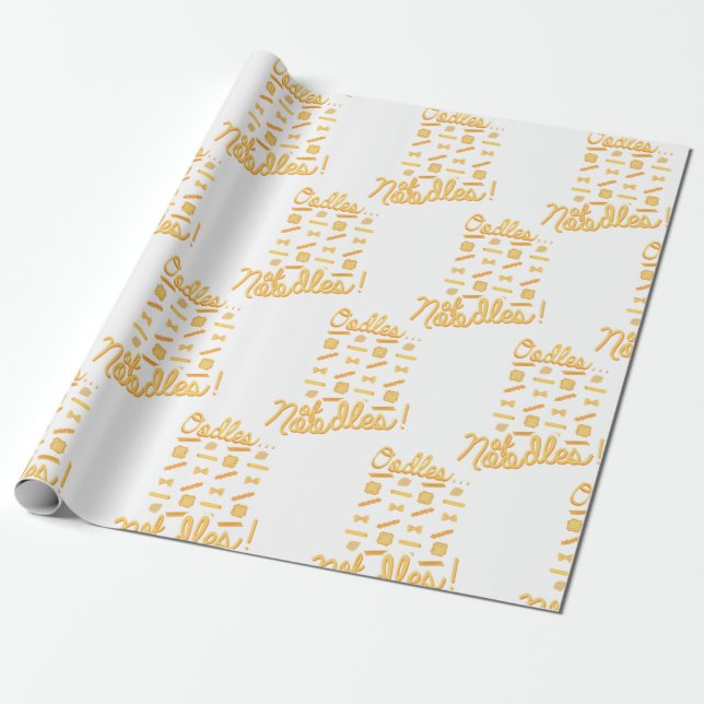 Papier Cadeau Oodles de nouilles (Déroulé)