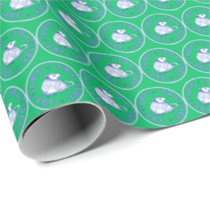 Papier Cadeau Opossum psychédélique