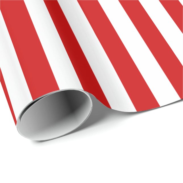Papier Cadeau Option Balloon Red Stripe (Coin rond)