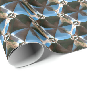 Papier Cadeau Options de papier d'emballage du motif 7 en métal