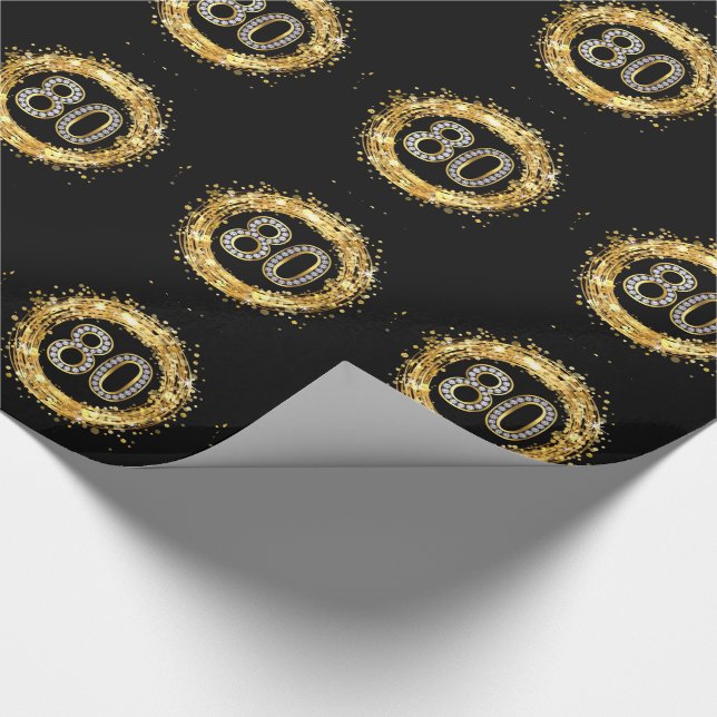 Papier Cadeau Or des confettis | de Bling de parties (Coin)