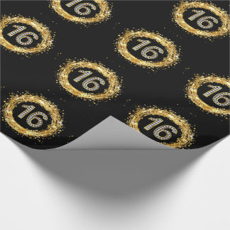 Papier Cadeau Or des confettis | de Bling de parties