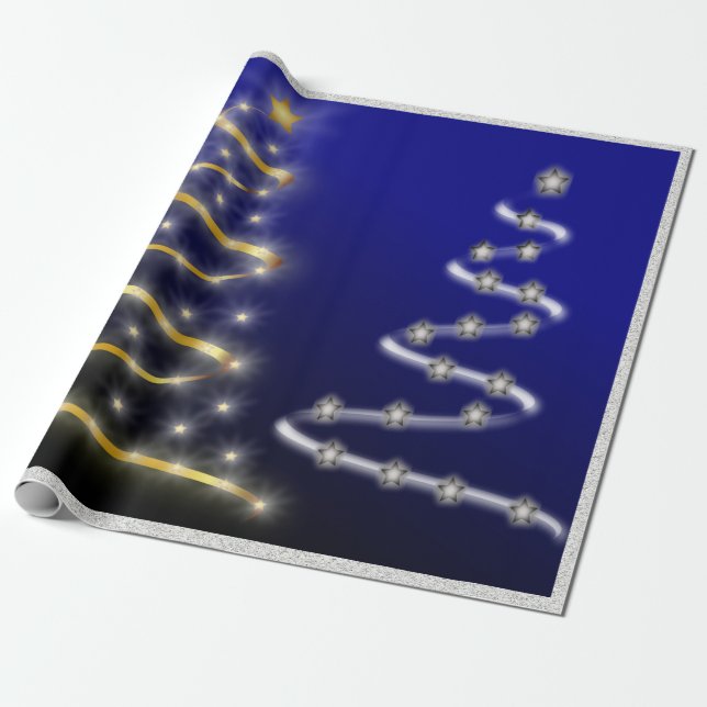 Papier Cadeau Or et argent (Déroulé)