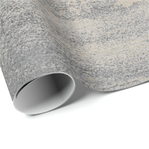 Papier Cadeau Or gris de graphite de ciment industriel argenté