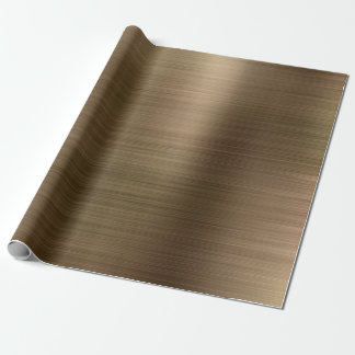 Papier Cadeau Or métallique brossé