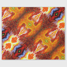 Papier cadeau orange