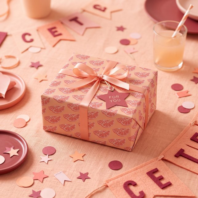 Papier Cadeau Orange (Créateur téléchargé)