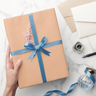 Papier Cadeau Orange clair texturé