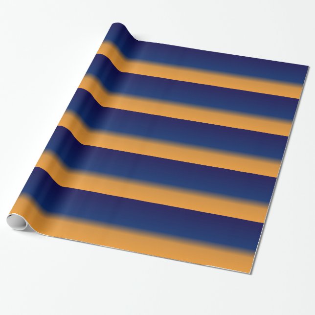 Papier Cadeau orange et bleu (Déroulé)