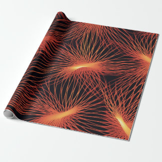Papier Cadeau orange et noir