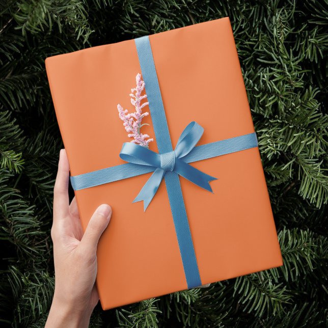 Papier Cadeau Orange wrapping paper, birthday gift wrapping (Créateur téléchargé)