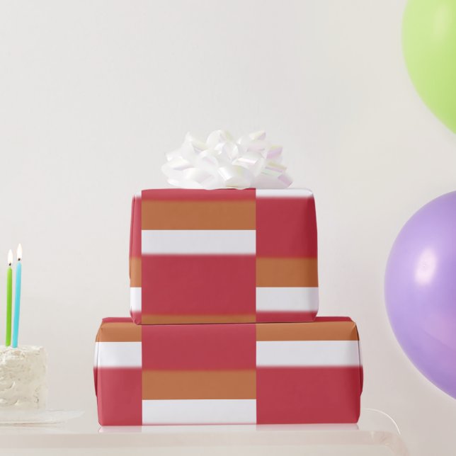 Papier Cadeau Orangy Ombre (Cadeaux de fête)